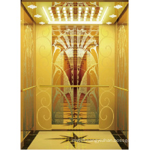 Passenger Elevator Lift High Quality Gold Mirror Etched Aksen Ty-K164